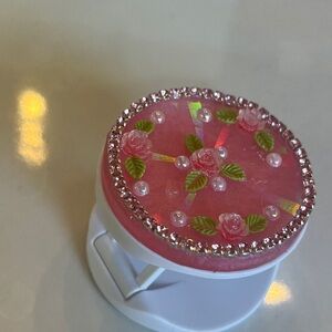 Pink Floral Phone Grip